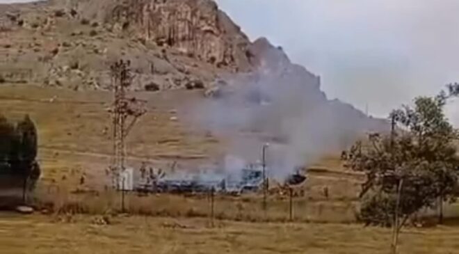 Van’da Trafo Patladı, Yangına İlk Müdahale Askerden!