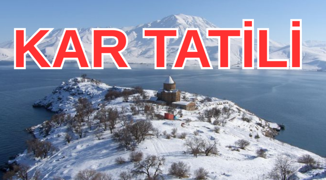 Van Muradiye’de Taşımalı Eğitime Kar Tatili