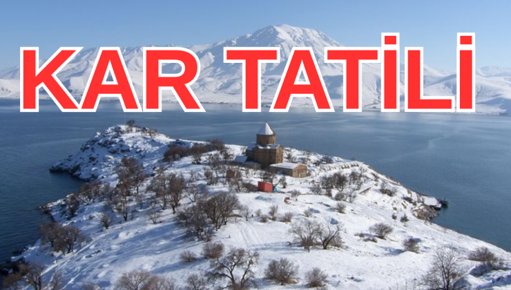 Van Muradiye’de Taşımalı Eğitime Kar Tatili